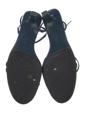 The Row Bare Leather Slingback Sandals