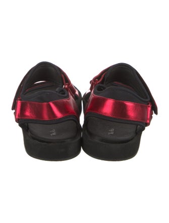 The Row Hook-and-Loop Leather Sandals