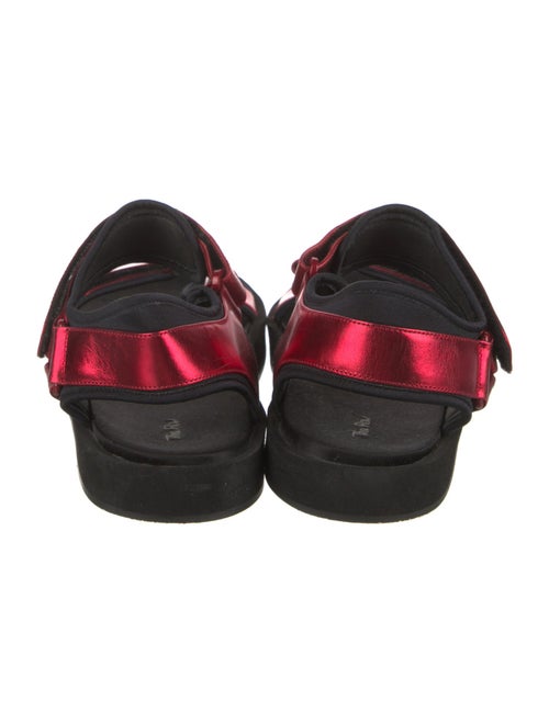 The Row Hook-and-Loop Leather Sandals