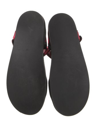 The Row Hook-and-Loop Leather Sandals