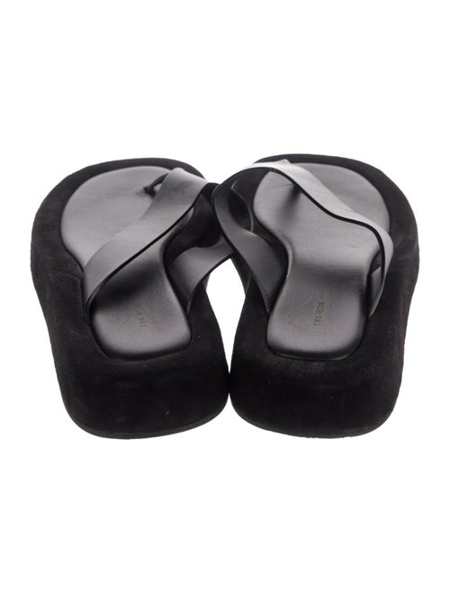 The Row Leather Slides