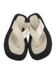The Row Leather Colorblock Pattern Slides