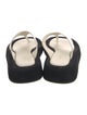 The Row Leather Colorblock Pattern Slides