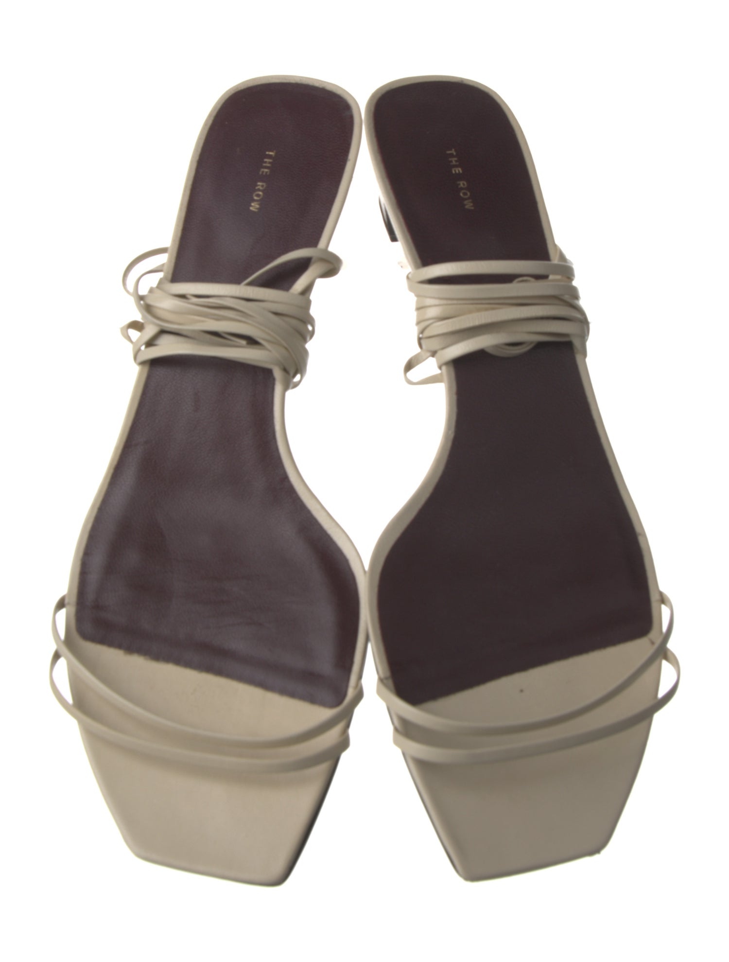 The Row Graphic Strap Lambskin Slides