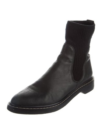 The Row Leather Sock Boots
