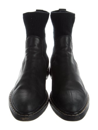 The Row Leather Sock Boots
