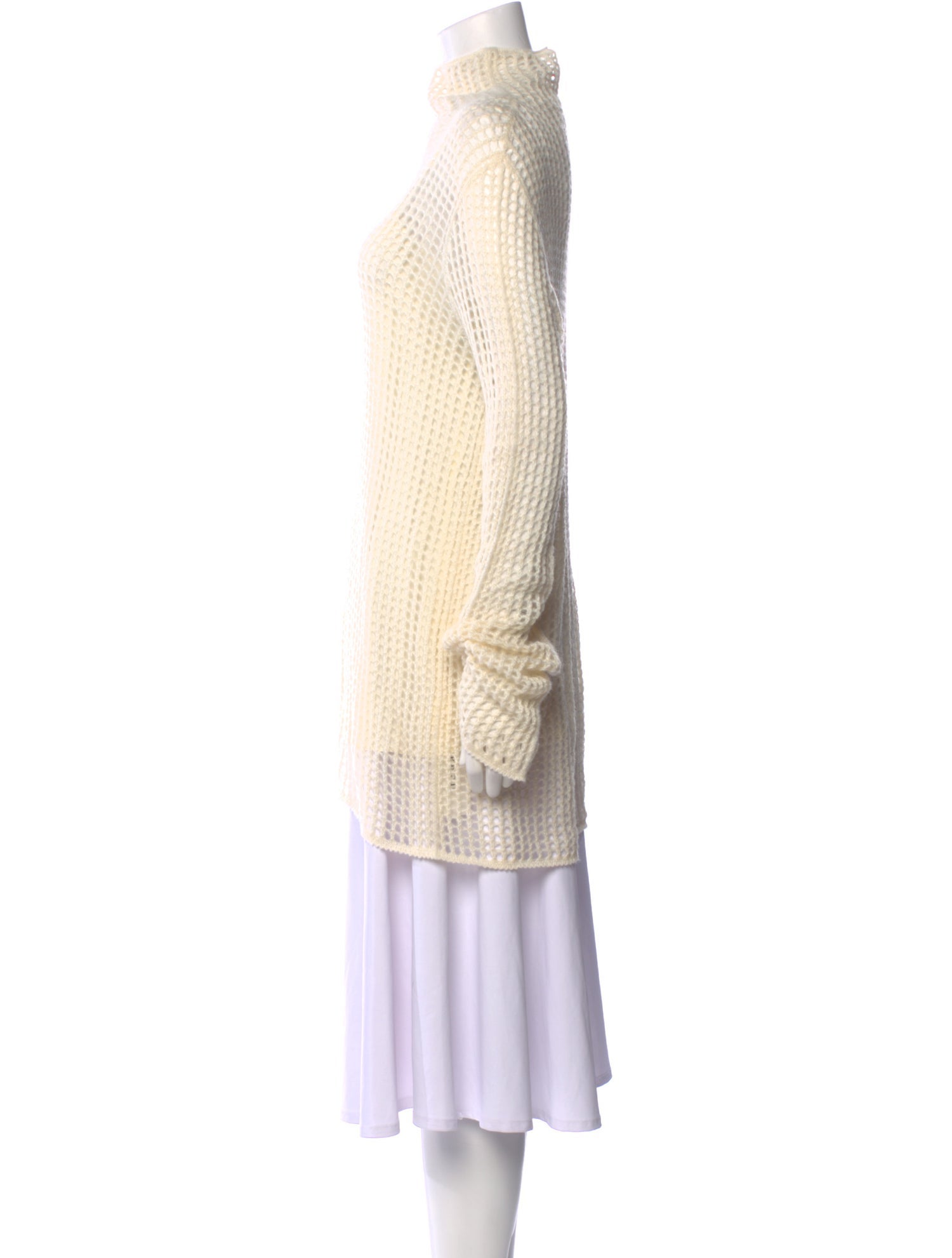 The Row Crochet Silk Sweater