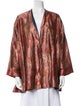 The Row Silk Printed Coat