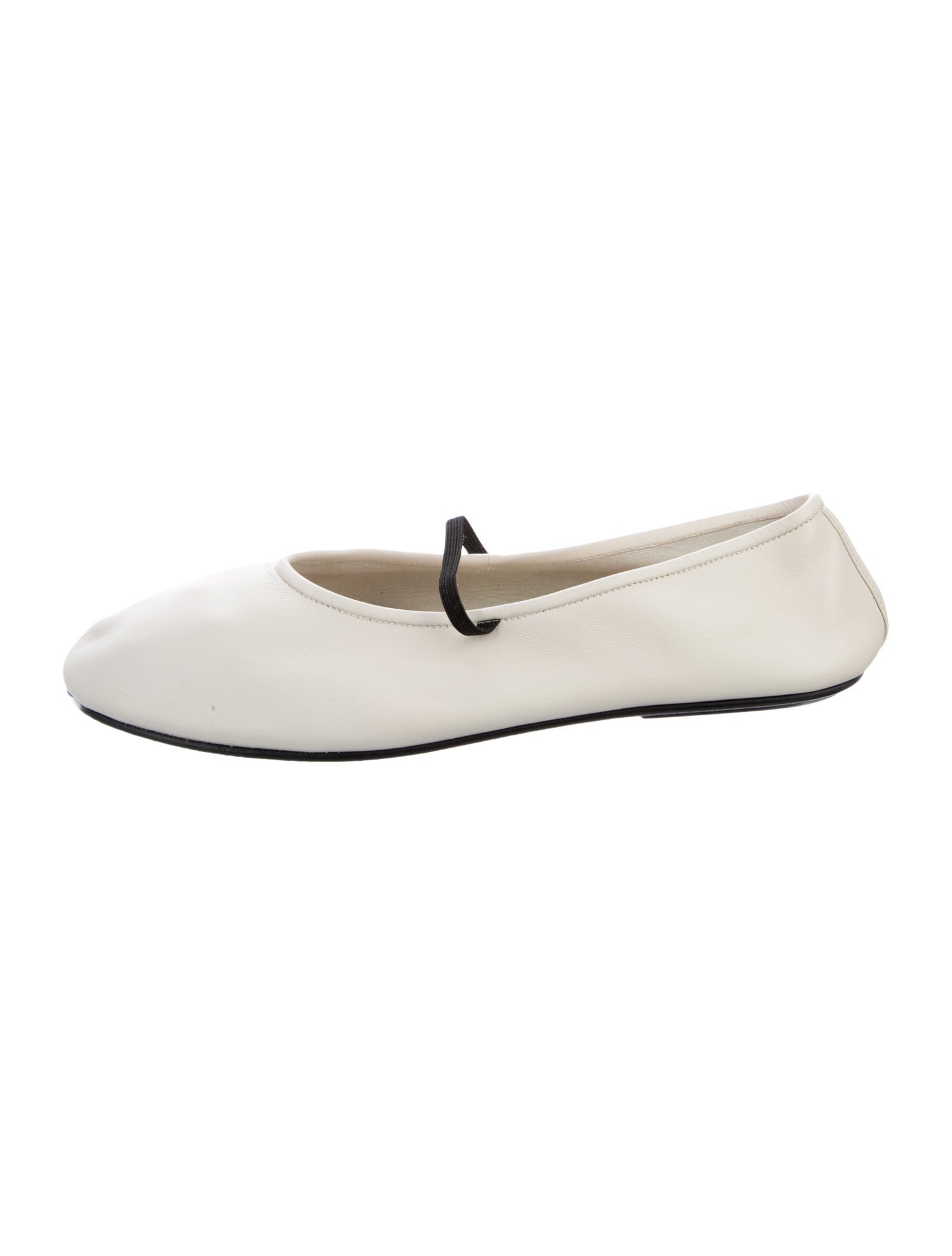The Row Calfskin Mary Jane Flats