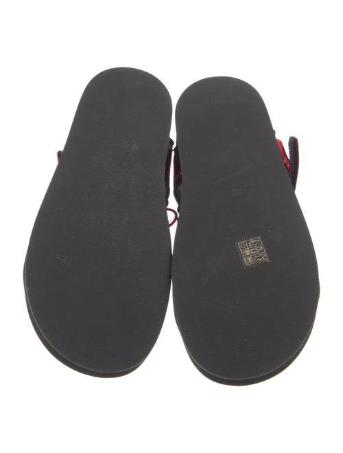 The Row Hook-and-Loop Leather Slingback Sandals