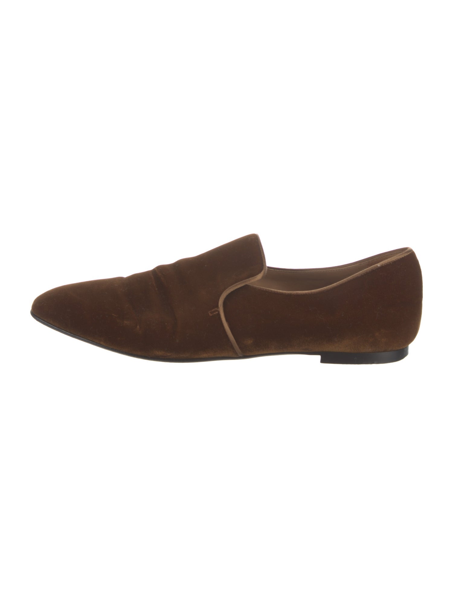 The Row Alys Velvet Loafers