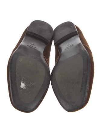 The Row Alys Velvet Loafers