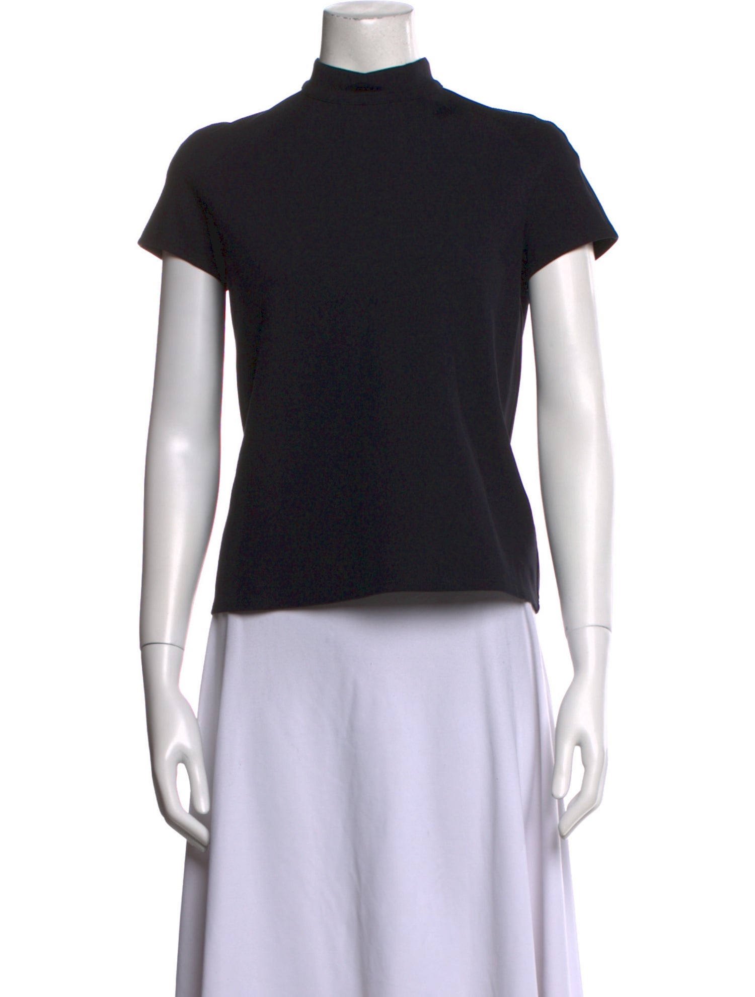 The Row Nylon Mock Neck Top
