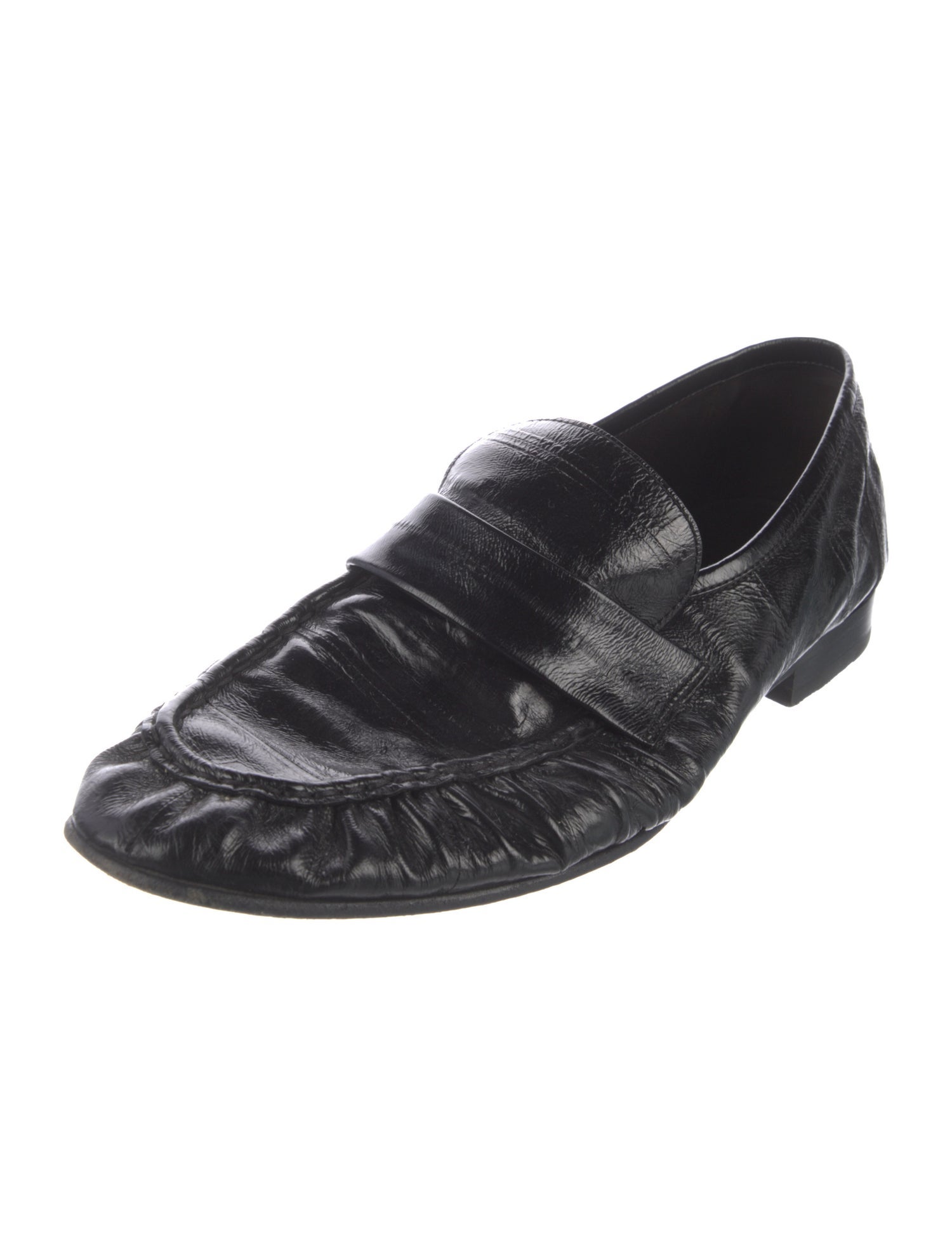 The Row Soft Eel Skin Loafers