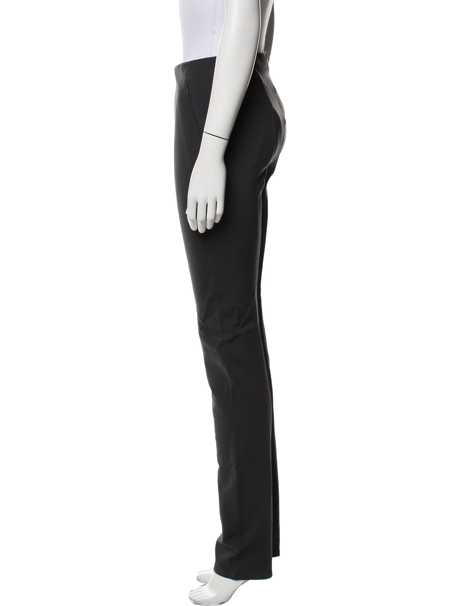 The Row Leather Straight Leg Pants