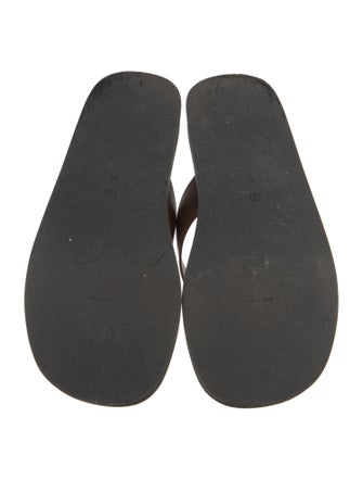 The Row Ginza Leather Flip Flops