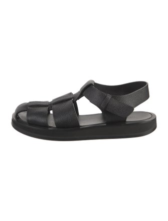 The Row Fisherman Leather Slingback Sandals