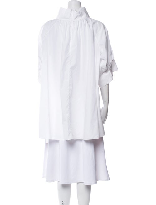 The Row Mock Neck Three-Quarter Sleeve Tunic