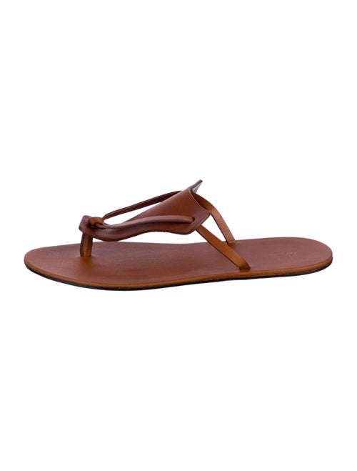 The Row Helena Leather Slides