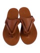 The Row Helena Leather Slides