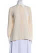 The Row Silk Long Sleeve Button-Up Top