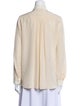 The Row Silk Long Sleeve Button-Up Top