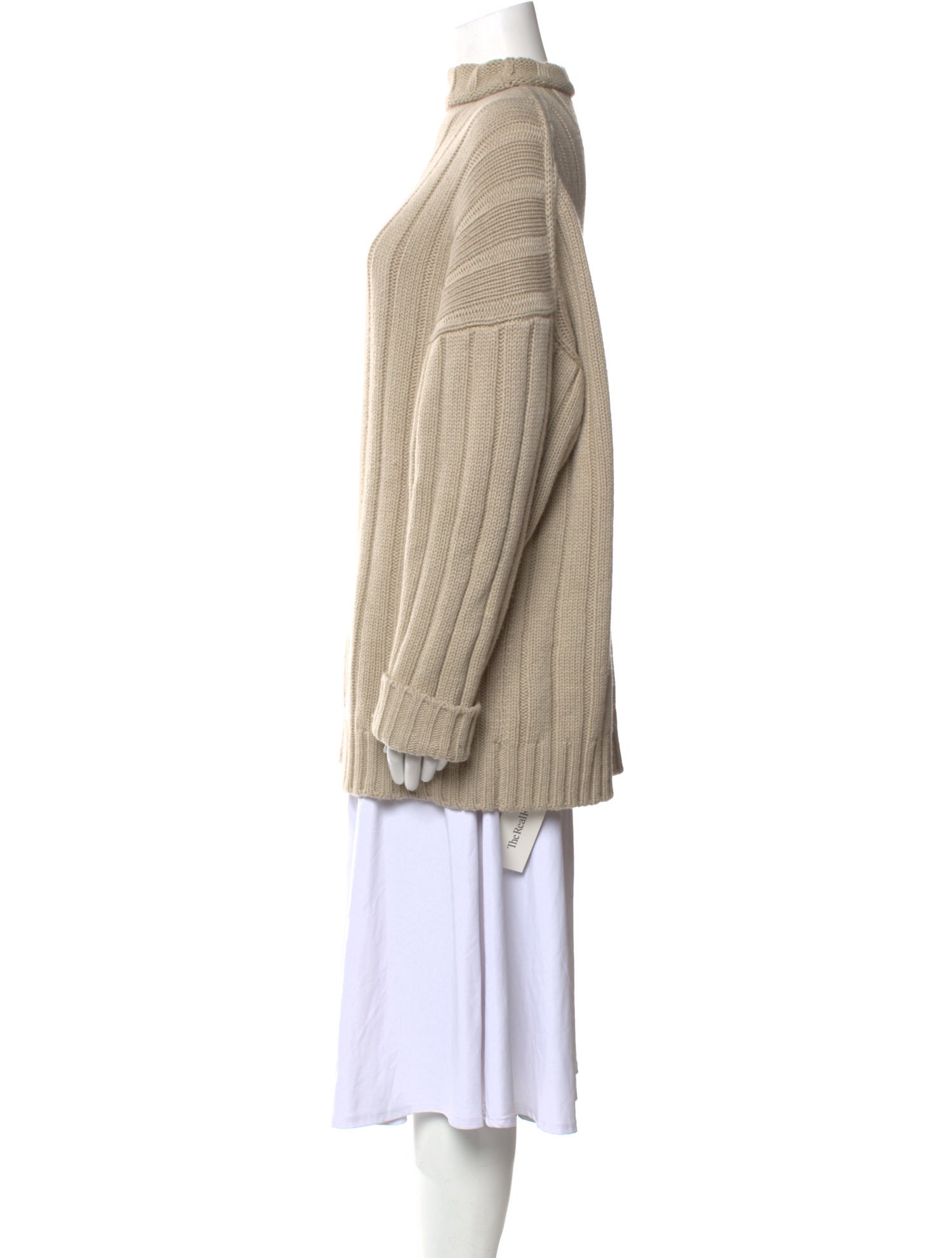 The Row Cashmere Mock Neck Sweater