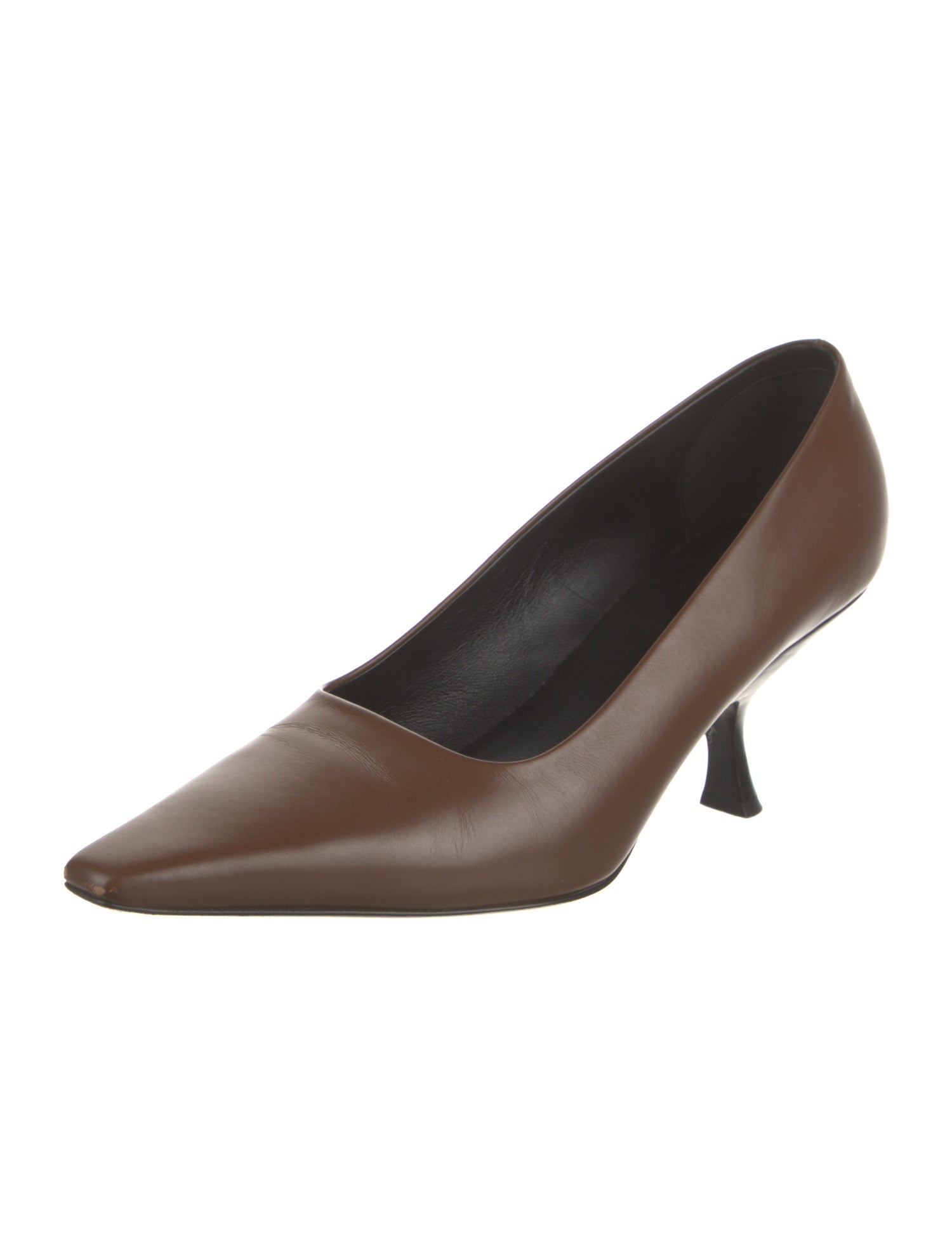 The Row Kitten Leather Pumps