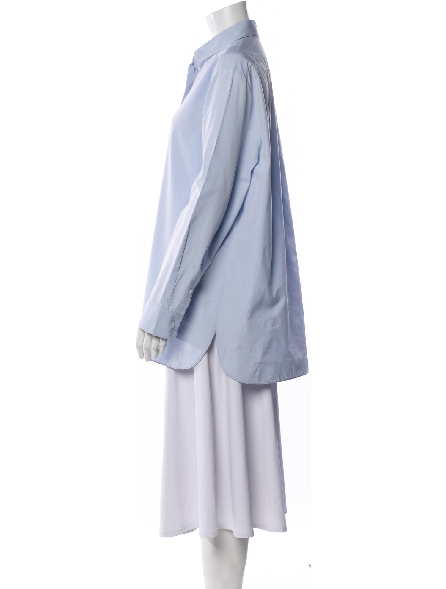 The Row Silk Long Sleeve Tunic