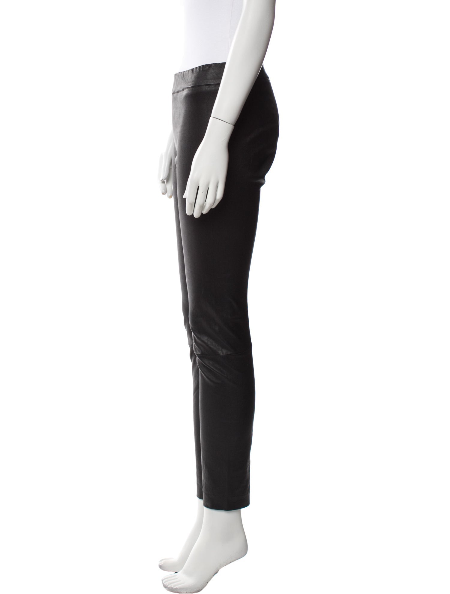 The Row Leather Skinny Leg Pants