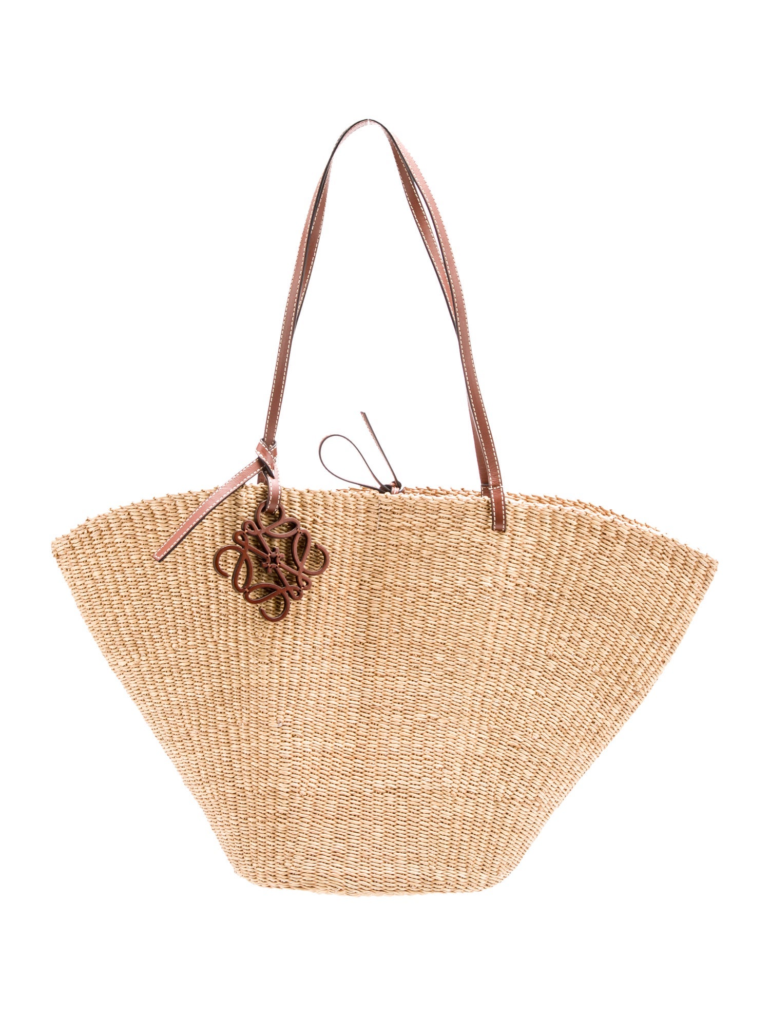 The Row Raffia Shell Basket