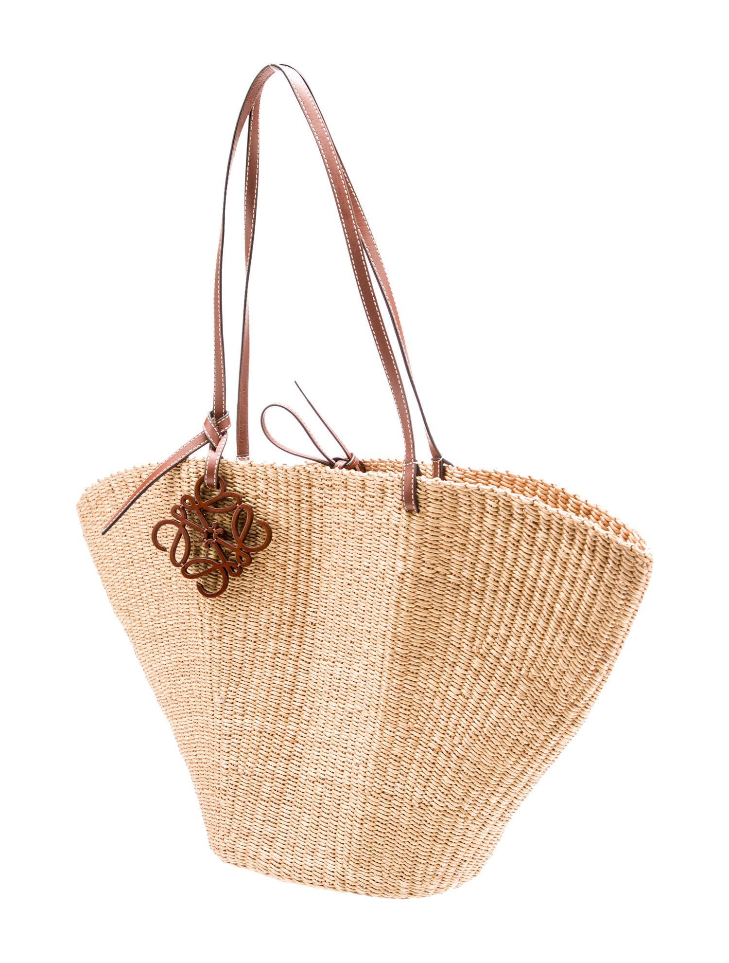 The Row Raffia Shell Basket
