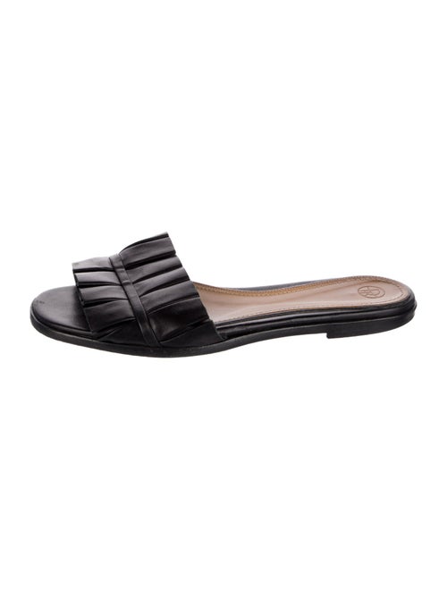The Row Emma Leather Slides