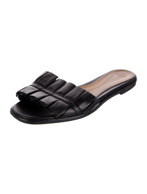 The Row Emma Leather Slides