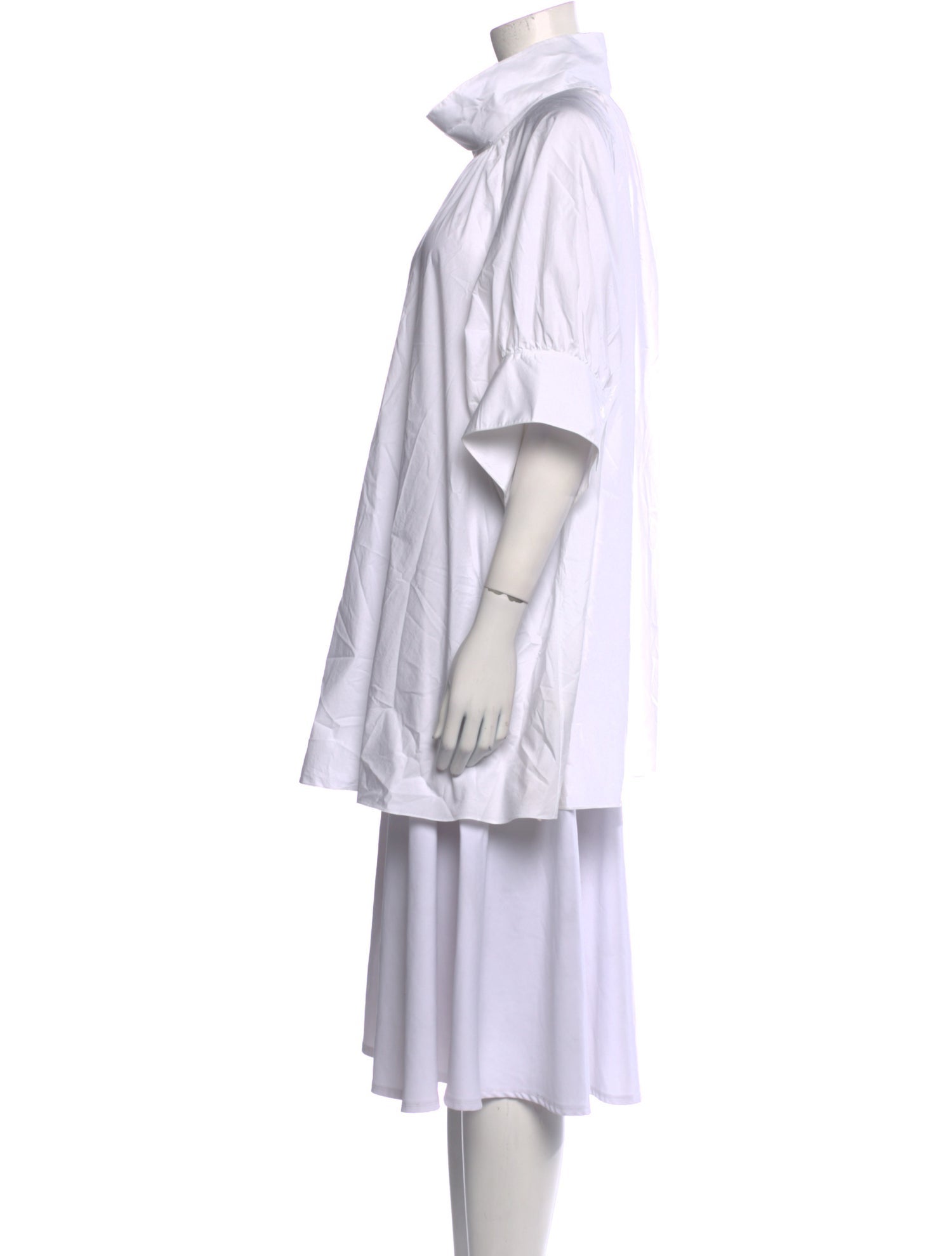 The Row Mock Neck Three-Quarter Sleeve Tunic