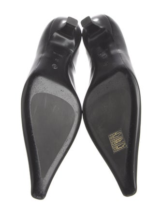 The Row Cyd Leather T-Strap Pumps