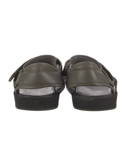 The Row Hook-and-Loop Leather Slingback Sandals