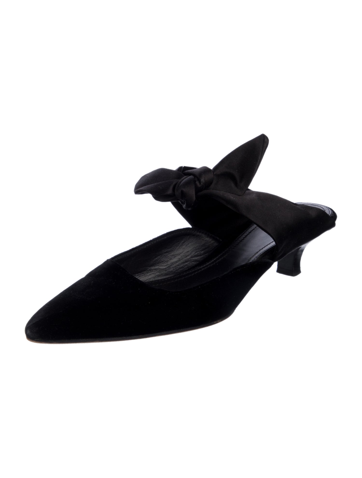 The Row Coco Velvet Mules