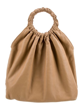 The Row Leather Double Circle Medium