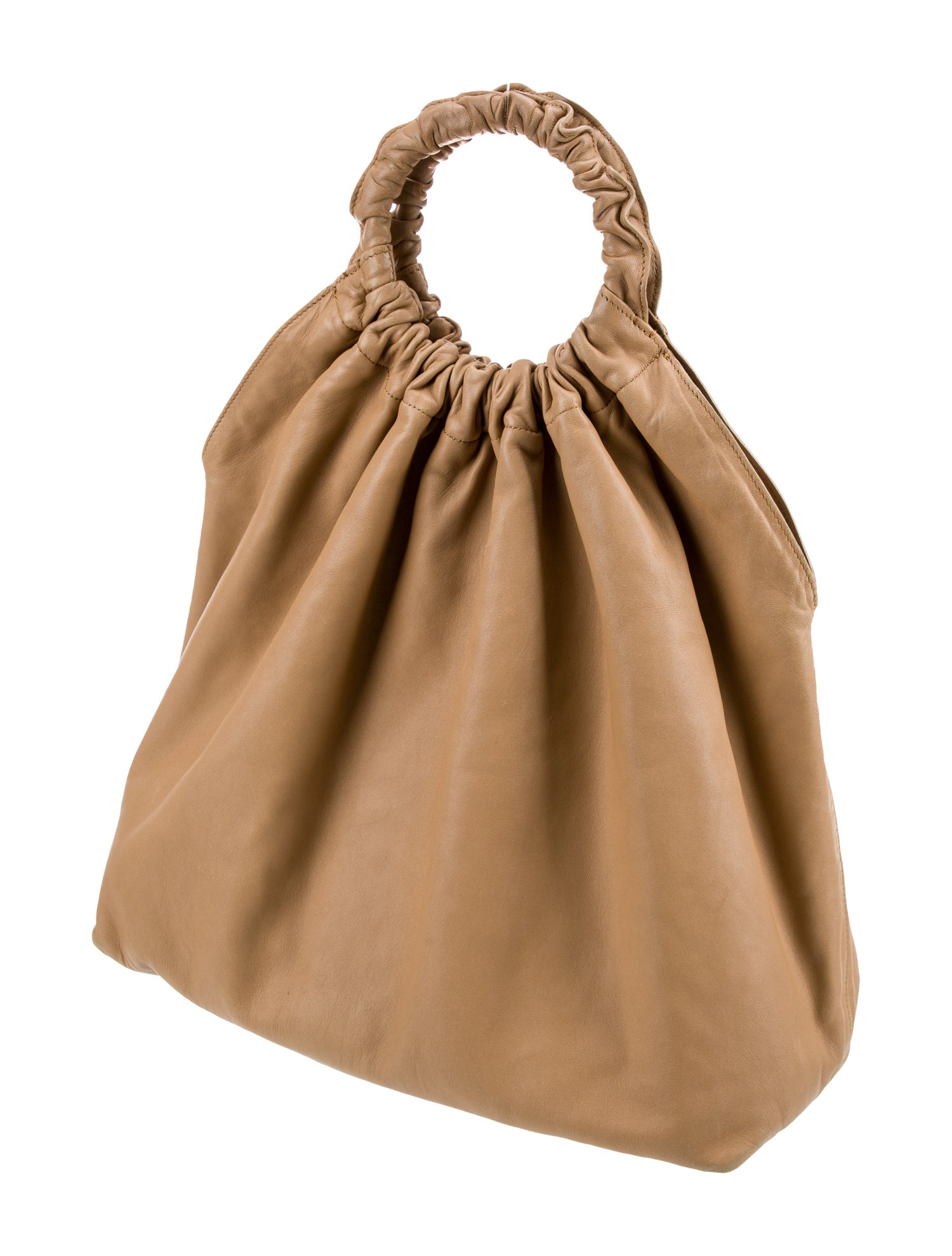 The Row Leather Double Circle Medium