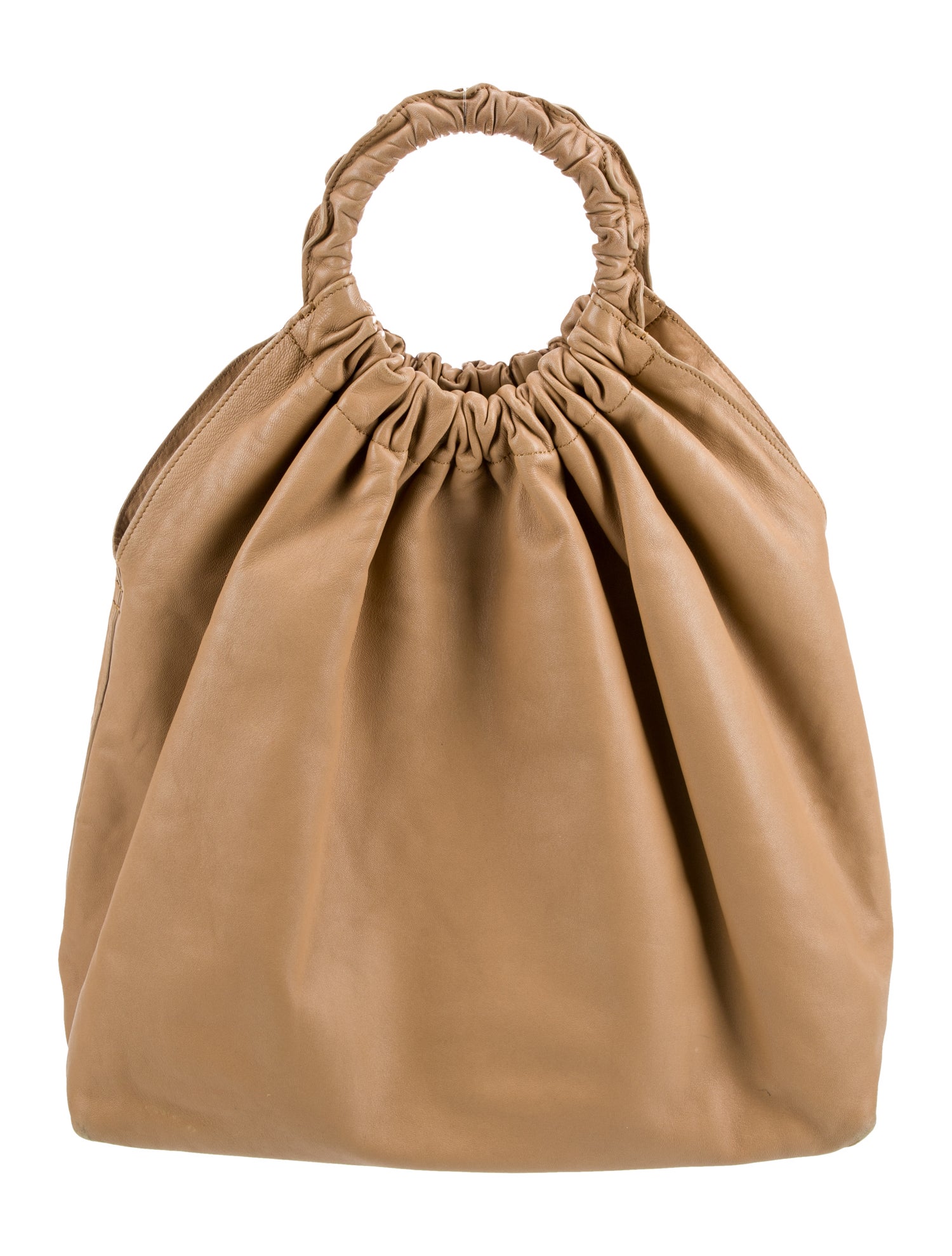 The Row Leather Double Circle Medium