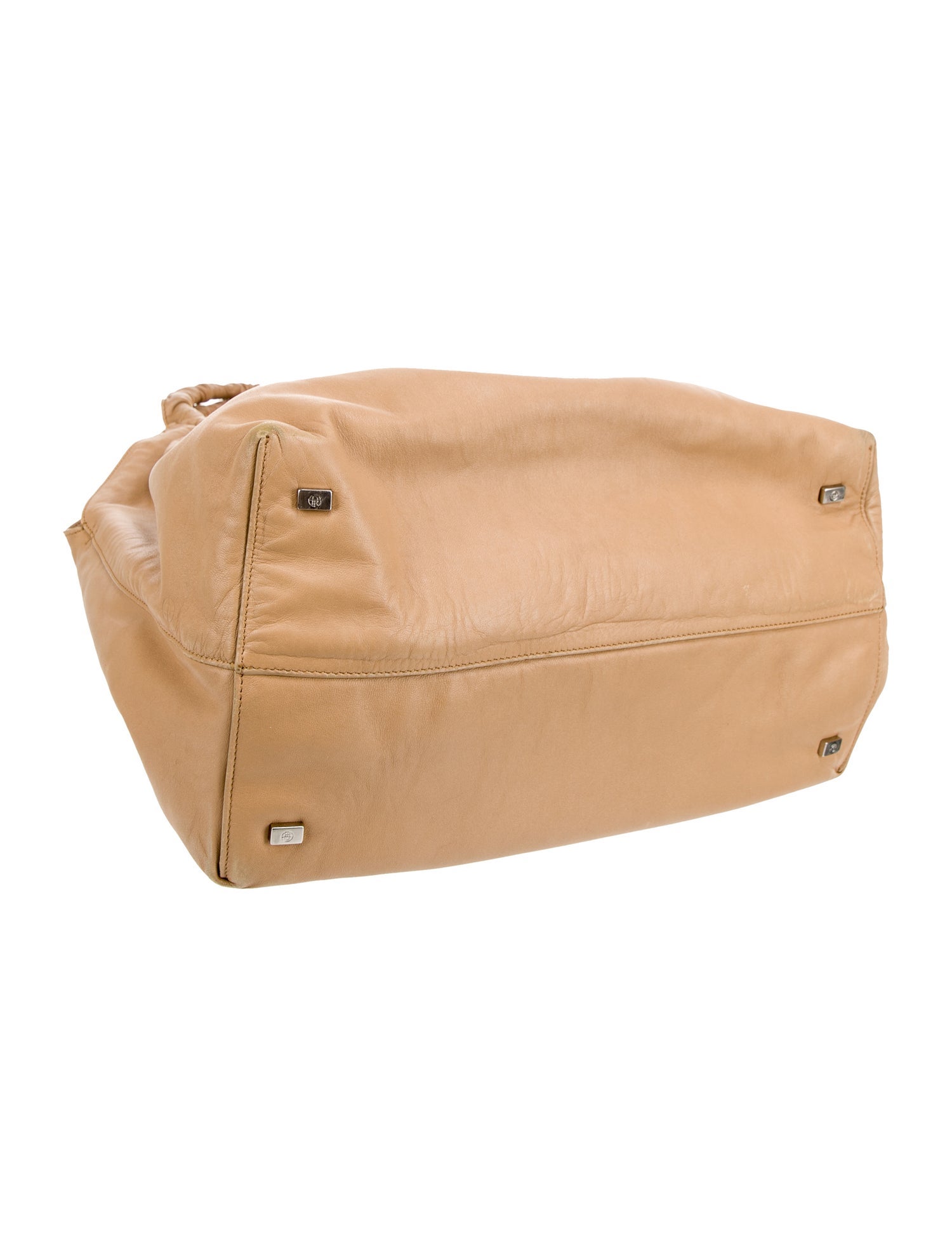 The Row Leather Double Circle Medium