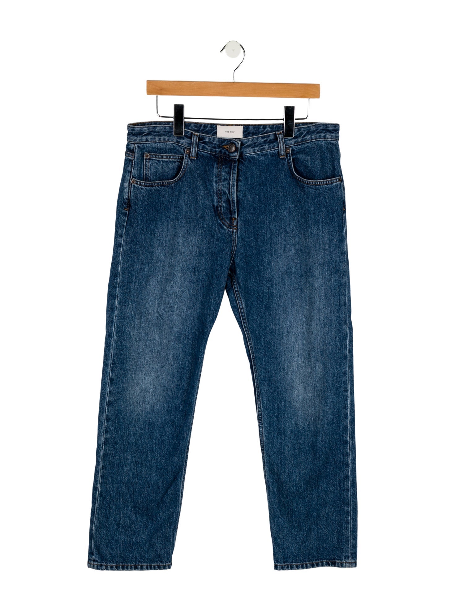 The Row Mid-Rise Straight Leg Jeans