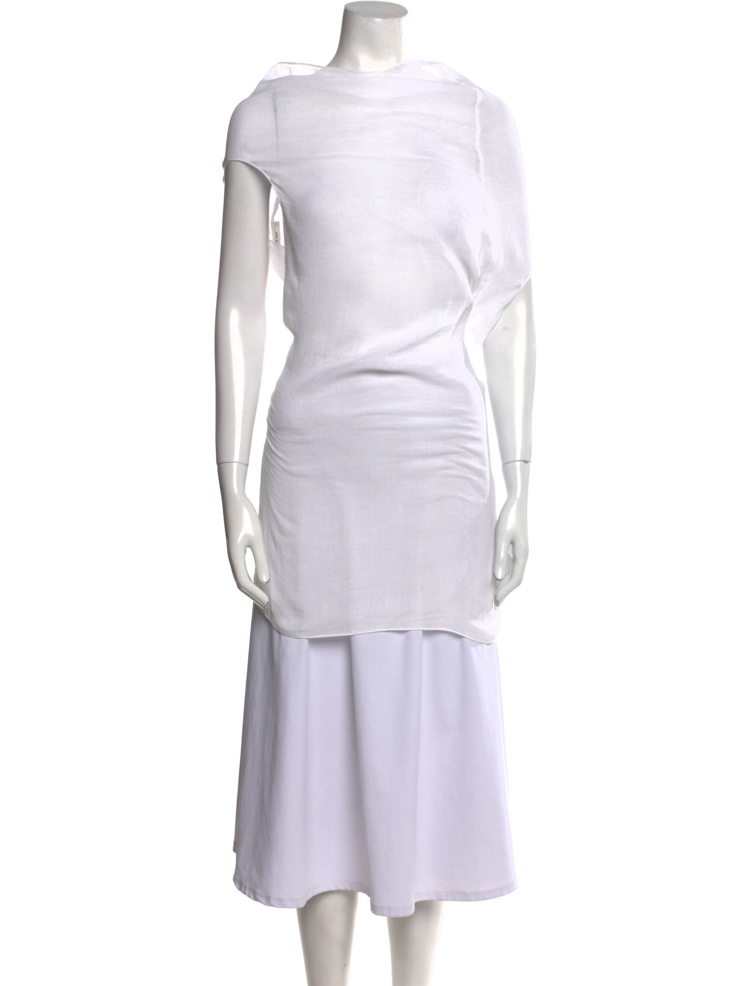 The Row Cowl Neck Short Sleeve Tunic