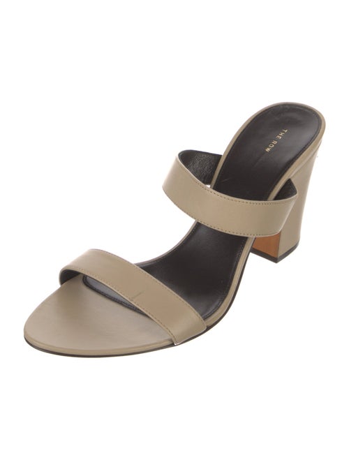 The Row Leather Slides