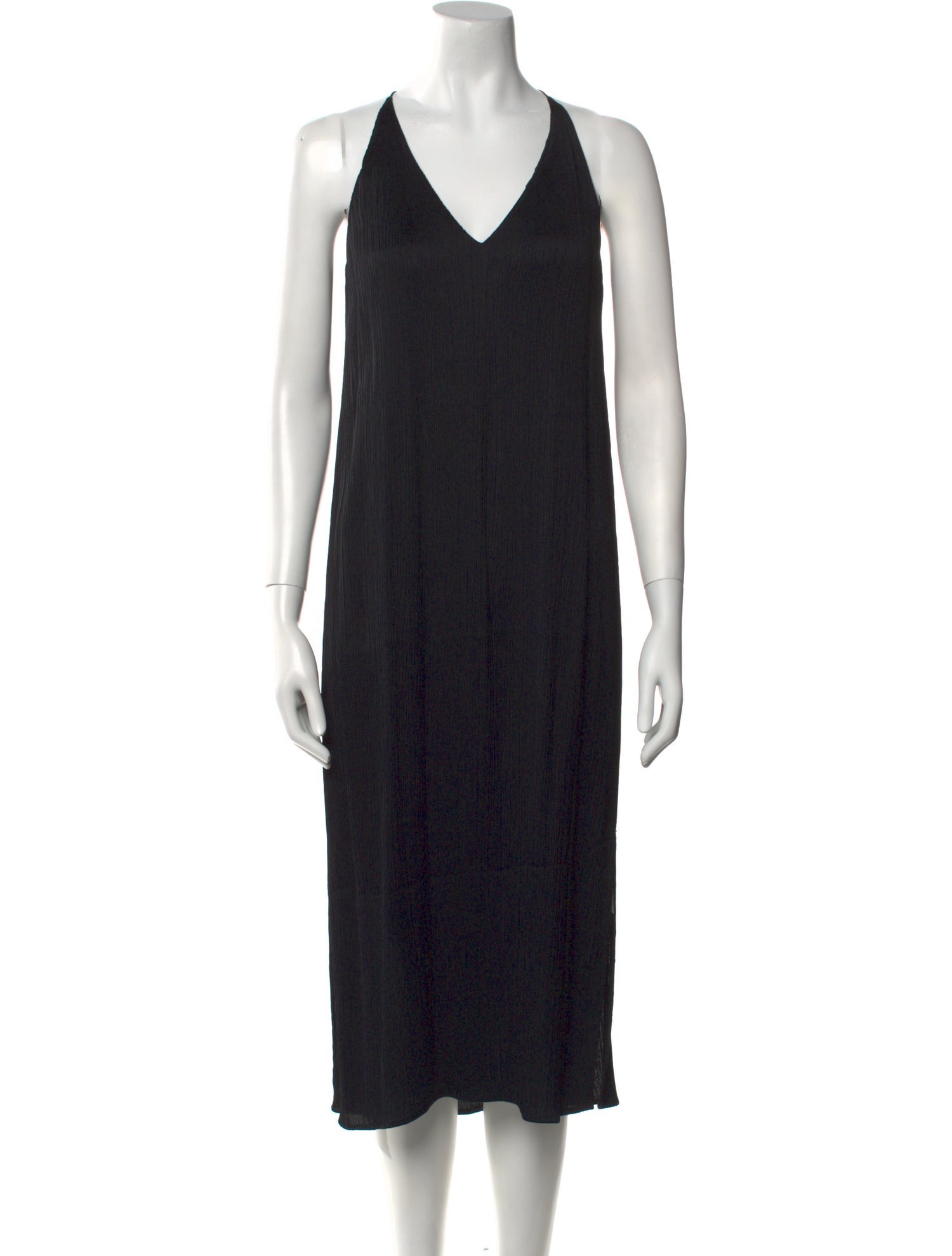 The Row V-Neck Midi Length Dress