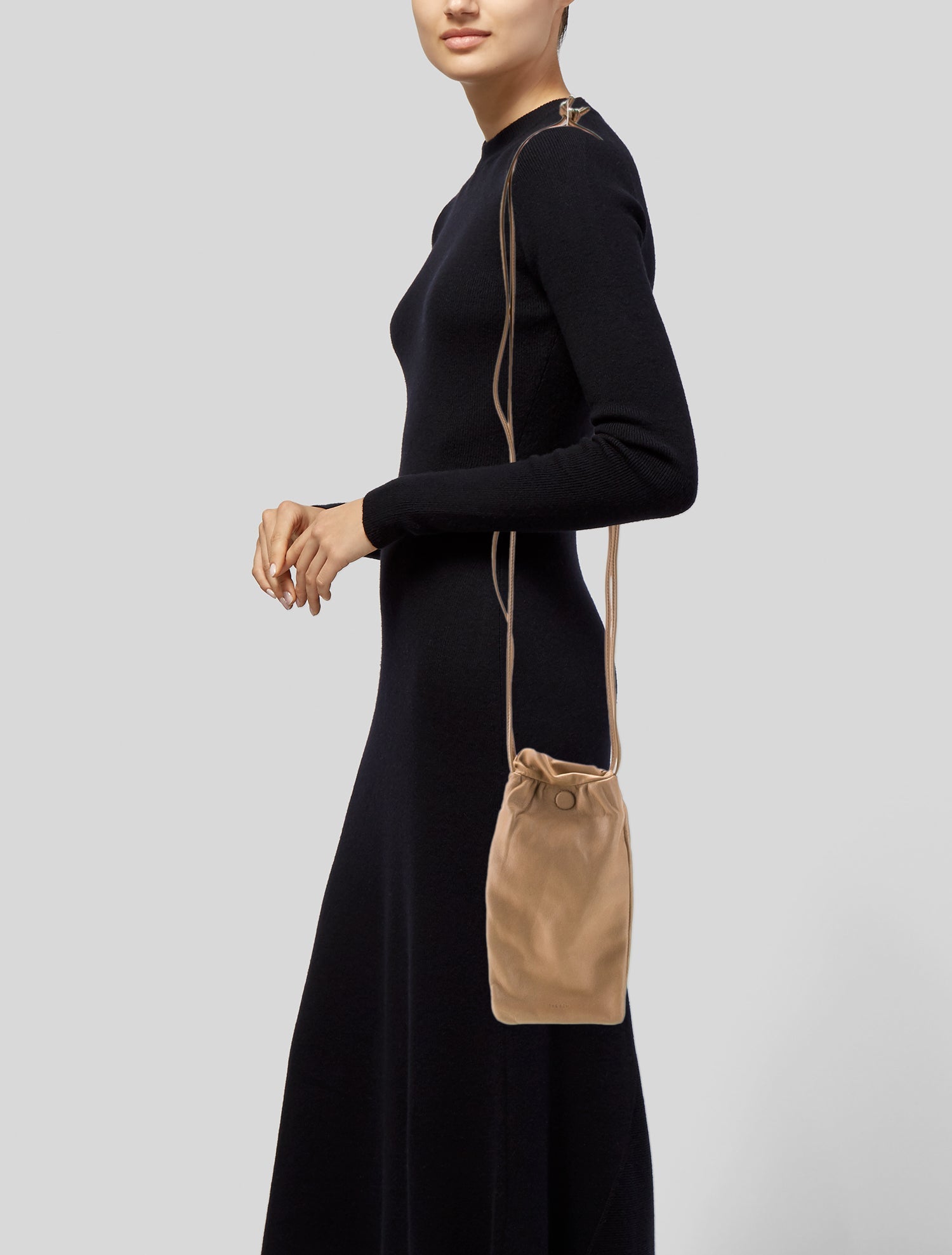 The Row Leather Bourse Phone Bag