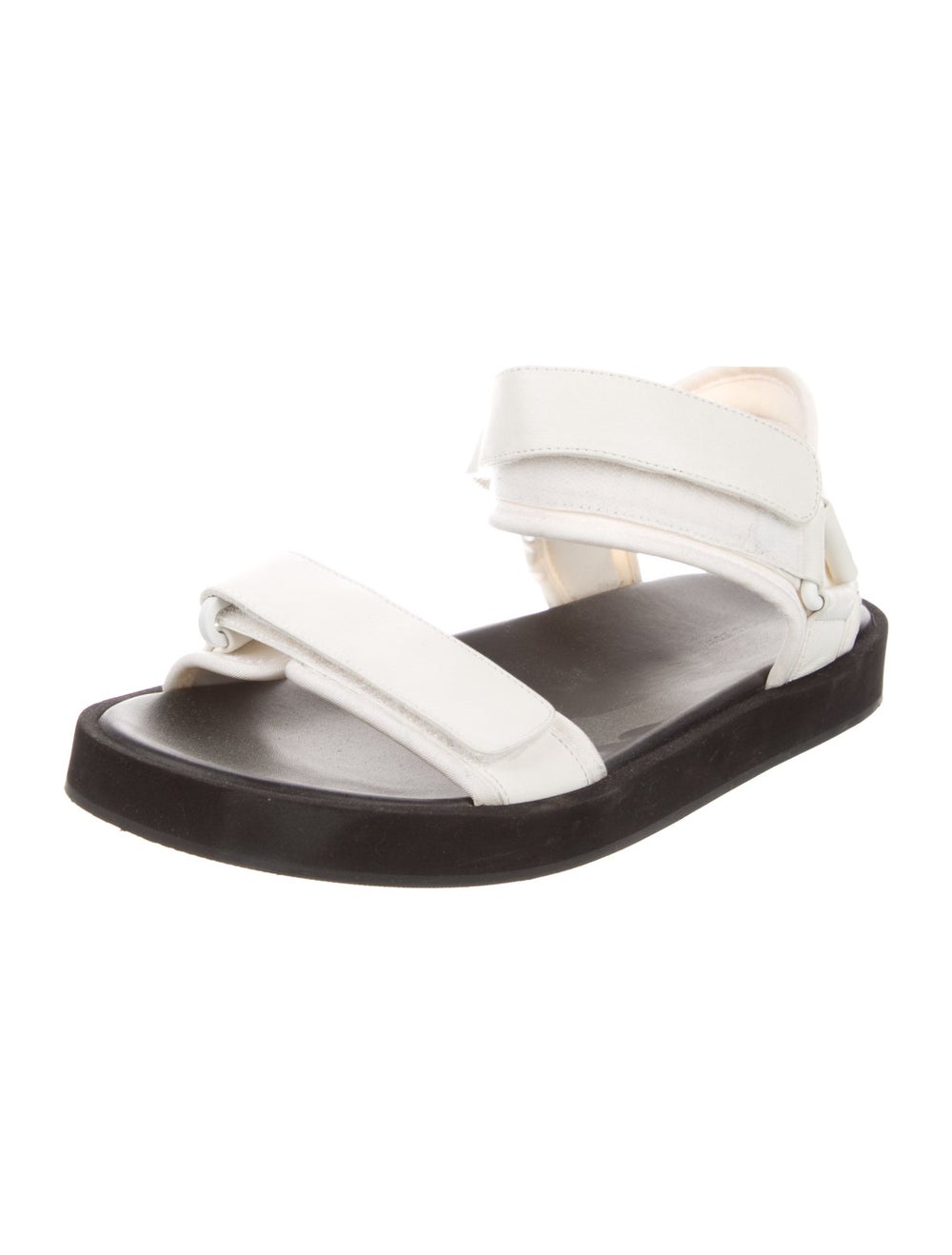 The Row Hook-and-Loop Slides White Neoprene Leath… - image 2