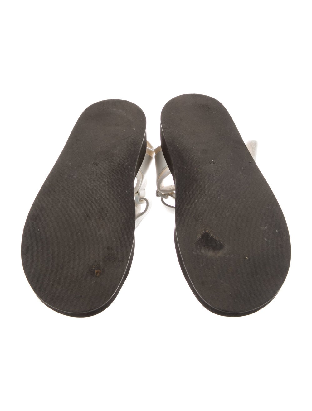 The Row Hook-and-Loop Slides White Neoprene Leath… - image 5