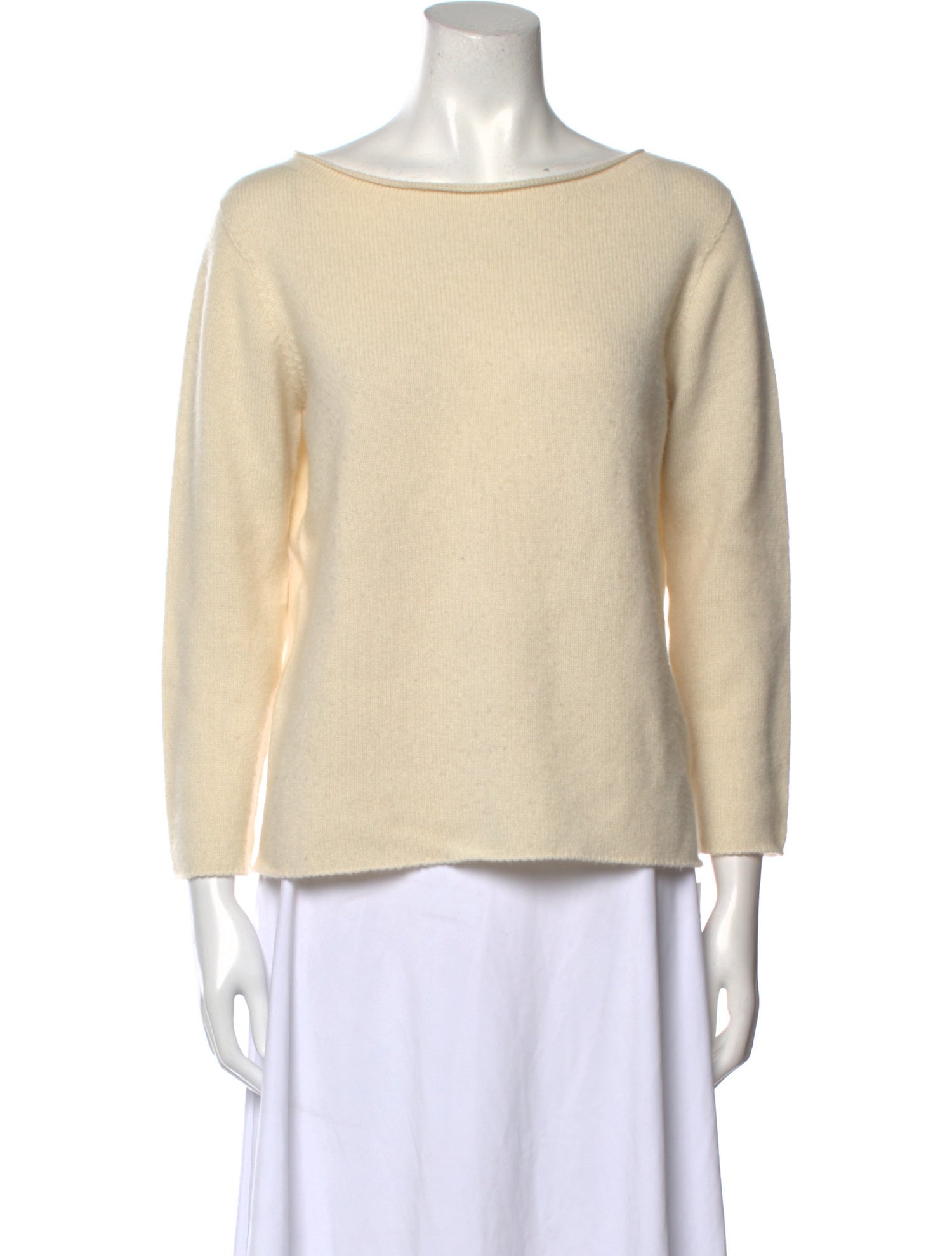 The Row Cashmere Bateau Neckline Sweater